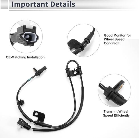 ABS Wheel Speed Sensor Front Left ABS Sensor Anti-lock Braking System Sensor No.598102T500 for Kia Optima 2011-2013 in Saudi Arabia