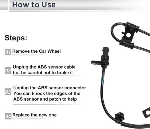 ABS Wheel Speed Sensor Front Left ABS Sensor Anti-lock Braking System Sensor No.598102T500 for Kia Optima 2011-2013 in Saudi Arabia