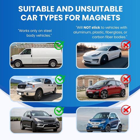 2-Pack Car Magnet – Custom Magnetic Sign for Vehicles, Personalized Magnetic Car Sign with Durable Lamination, Weatherproof Vehicle Magnet for Cars and Trucks in Saudi Arabia