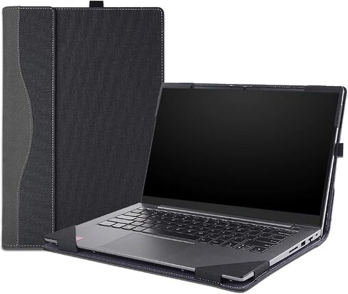 Laptop Cover Case for HP 240 14 inch G10 & for HP 245 14 inch G10 Notebook PC Sleeve,PU Leather Detachable Protective Case Bag Accessories (Dark Grey) in Saudi Arabia
