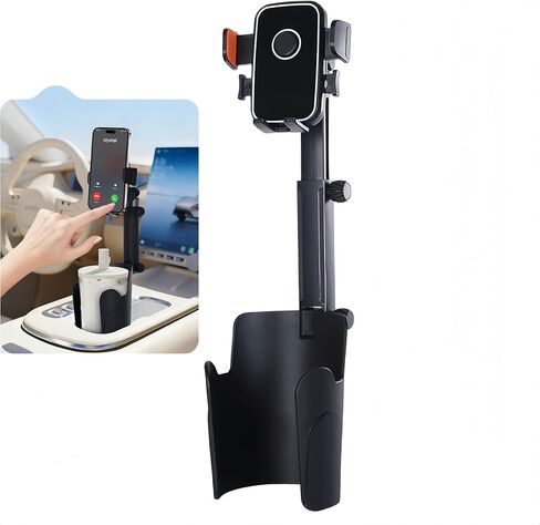 حامل حامل حامل حامل للهاتف اللوحي أرضي من ECOOLBUY من أجل الحجم الأقصى من 9.5 إلى 14.5 بوصة أقراص الارتفاع 360 درجة وعرض الموسيقى قابل للتعديل والفيديو + حقيبة in Kuwait