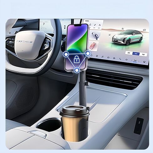 حامل حامل حامل حامل للهاتف اللوحي أرضي من ECOOLBUY من أجل الحجم الأقصى من 9.5 إلى 14.5 بوصة أقراص الارتفاع 360 درجة وعرض الموسيقى قابل للتعديل والفيديو + حقيبة in Kuwait