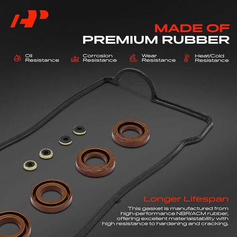 مجموعة حشية غطاء صمام المحرك A-Premium متوافقة مع Toyota Corolla 1993-1997، Celica 1994-1997 1.8L & Geo Prizm 1993-1997 in Saudi Arabia