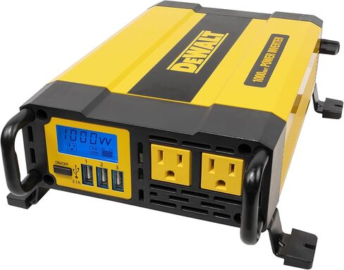 DEWALT DXAEPIP3W 20V, 3-Way Powered (Clamps, Battery, DC Plug) 1000 Watt Power Inverter; Dual AC Outlets, 1 USB-A Port, & 1 USB-C 30W Port in Saudi Arabia