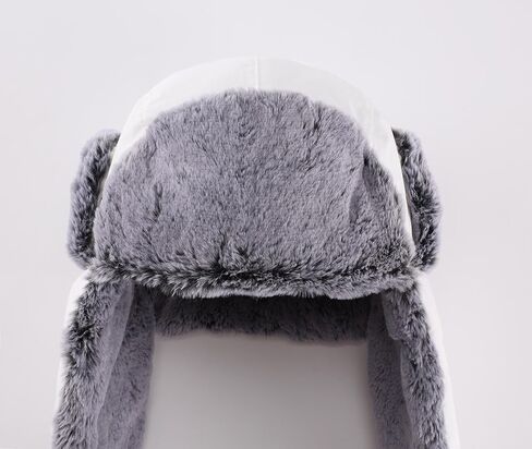 Home Prefer Men's Trapper Hat with Face Mask Faux Fur Trooper Trapper Hat for Men Winter Ushanka Hunting Hat in Kuwait