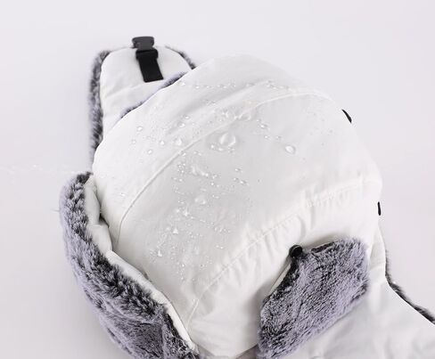 Home Prefer Men's Trapper Hat with Face Mask Faux Fur Trooper Trapper Hat for Men Winter Ushanka Hunting Hat in Kuwait