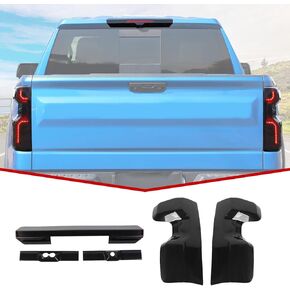 JeCar Taillight Trim Covers Smoked Brake Light Rear Lamp Guards Exterior Accessories Compatible with Chevy Silverado 2022+ in Saudi Arabia