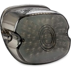 Smoke Integrated LED Taillight w/Turn Signals Compatible with Harley Davidson Dyna Super Glide, Electra Glide, Sportster, Softail, Road King, Fat Boy, V-Rod 1999-2019 (Check Description For Fitment) in Kuwait