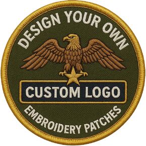 Custom Embroidered/Sublimated Patches, Iron-On, Sew-On, Hook and Loop,Personalized Logo for Team, School in Saudi Arabia