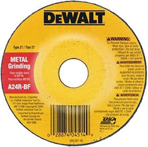 Black & Decker DW4419 1/4" Thick Grinding Wheel with 4" Diameter and 5/8" Arbor in Saudi Arabia