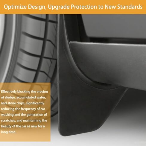 Mud Flaps for Tesla Model Y Juniper Accessories 2026 2025, Mud Guards for Tesla Model Y Juniper, TPE All-Weather Protection Mud Flaps [Protect Paint, No Drilling Required] Black (Set of 4) in Saudi Arabia