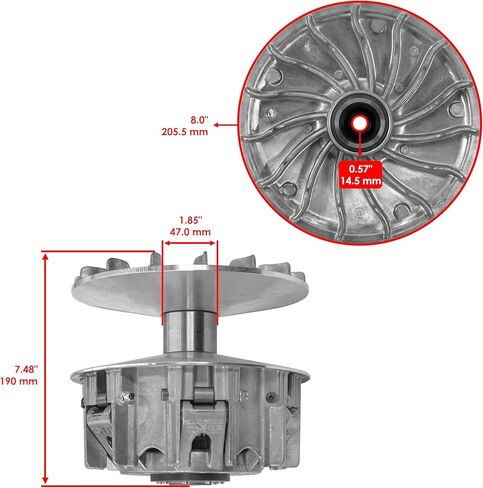 Caltric Complete Primary Drive Clutch CVT Compatible with BRP Can-Am Defender HD8 / Max HD8 2016-2021 / Traxter HD8 / Max HD8 2016-2021 in Saudi Arabia