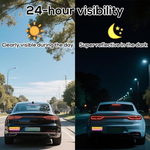 5pcs Student Driver Magnet, Cute Pink Student New Driver Magnetic Car Magnet Please Be Nice Trying My Best Decal Reflective Bumper Sticker Rookie Safety Novice Beginner Warning Sign for Car Learner in Saudi Arabia