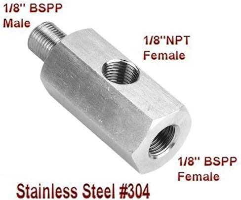 محول قياس ضغط الزيت، محول قياس ضغط الزيت 1/8 بوصة NPT أنثى BSPP ذكر وأنثى in Saudi Arabia