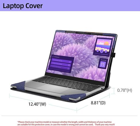 Laptop Case for Dell Inspiron 14 Laptop 5441 Laptop Notebook PC 14" Sleeve Detachable Shell (Dark Gray) in Saudi Arabia