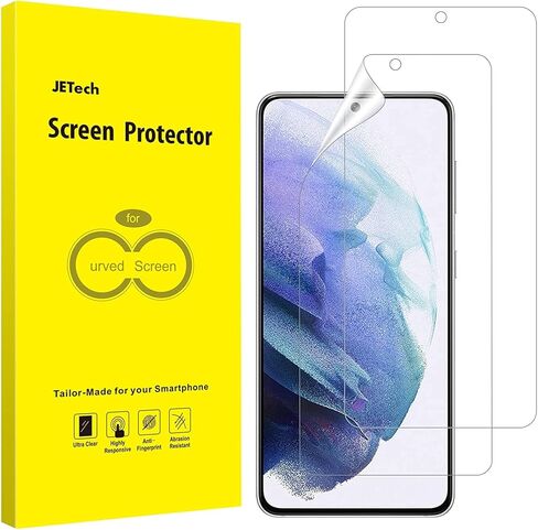 واقي شاشة JETech لهاتف Samsung Galaxy S8، طبقة TPU Ultra HD، صديق للحافظة، عبوتان in Kuwait