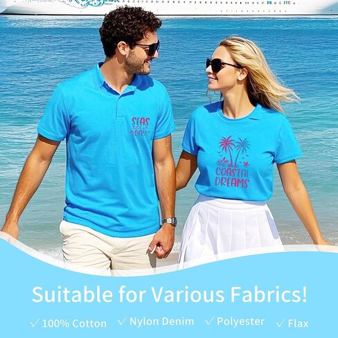 Summer Iron on Transfers for T-Shirts, 24 Pcs Sunset DTF Transfers Ready to Press, Family Vacation leton Iron on Patch Decals, Heat Transfer Vinyl for Bag Clothing DIY Craft in Saudi Arabia