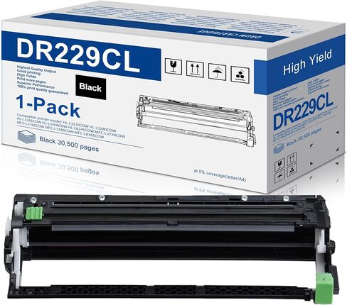 DR229CL Drum Unit 1-Pack (NOT Toner) Replacement for Brother DR229 DR-229CL DR 229CL Drum Unit for Brother MFC-L3720CDW MFC-L3780CDW HL-L3220CDW HL-L3300CDW Printer ( DR229CL Black ) in Saudi Arabia