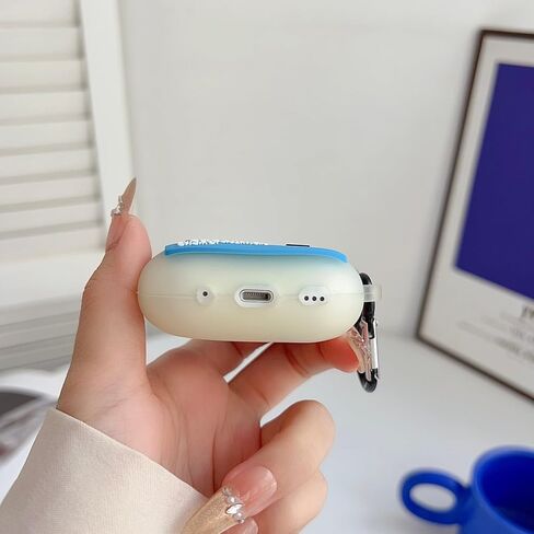 Cute Shark Case for Airpods Pro/Pro 2 Gen Cases 2023/2022/2019, Funny 3D Cartoon Kawaii Cool Cover with Cleaning Kit & Keychain for Apple Airpod Pro 2nd/1st Generation for Boys Girls Kids Teen, Shark in Kuwait