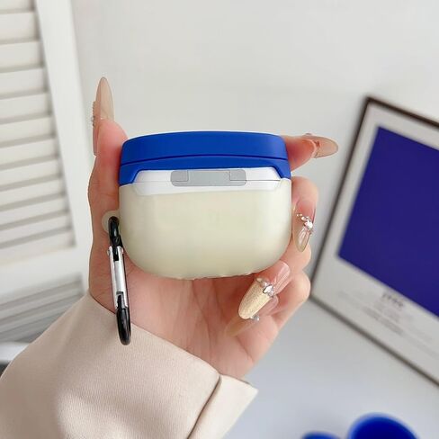 Cute Shark Case for Airpods Pro/Pro 2 Gen Cases 2023/2022/2019, Funny 3D Cartoon Kawaii Cool Cover with Cleaning Kit & Keychain for Apple Airpod Pro 2nd/1st Generation for Boys Girls Kids Teen, Shark in Kuwait