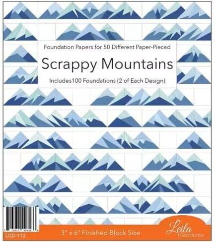 Leila Gardunia Design Scrappy Mountains Foundation Paper Piecing LGD-112 in Saudi Arabia
