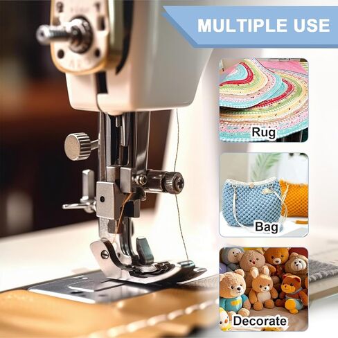 2 Rolls 1/4 Inch Jelly Roll Batting Strips, 70 Yards Total Extra Thick Needle Punched Batting for Rug Making, Flexible Quilt Batting for Jelly Roll Rugs & Fabric Tube Maker Tool ﻿ in Saudi Arabia