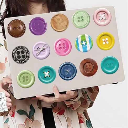 Cute Button Stickers for Kids,50pcs Button Waterproof Vinyl Sticker for Laptop Water Bottle Phone Case Skateboard Refrigerator Hydro Flasks in Saudi Arabia