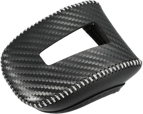 ACROPIX Gear Shifting Knob Cover Transmission Lever Trim for Mitsubishi Outlander PHEV GN0W GN Series 2022-2023 Faux Leather Carbon Fiber Pattern Black Gray Car Parts in Saudi Arabia