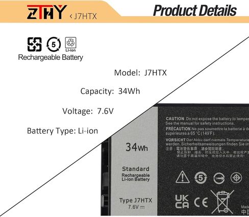 ZTHY 4K1VM Laptop Battery Replacement for Dell G7 17 7700 Series Notebook W62W6 0W62W6 XYCW0 0XYCW0 9TM7D 09TM7D V0GMT NCC3D 0NCC3D NYD3W 0NYD3W 11.4V 97Wh 8070mAh in Saudi Arabia