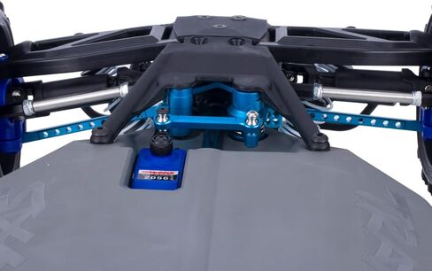 جزء موفر من الألومنيوم لجرس التوجيه ووصلة السحب المؤازرة لـ Traxxas BL-2S Slash 4x4 4WD (أسود) in Saudi Arabia