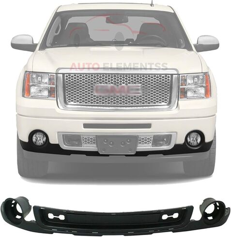 Front Bumper Lower Valance Air Deflector Spoiler Black for 2007-2013 GMC Sierra 1500 Denali Models Direct Replacement 15901527 in Saudi Arabia