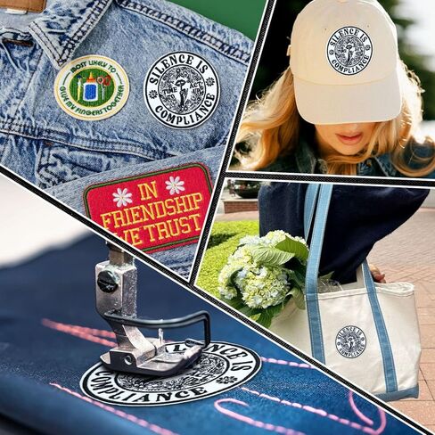 Silence is Compliance Patch,3 Inch Sew On Iron On Equality Civil Social Justice Activist Protest Political Embroidered Patches for Backpack Jacket Hat Jean DIY Clothes Gift for Men Women Size 3 Inches in Saudi Arabia