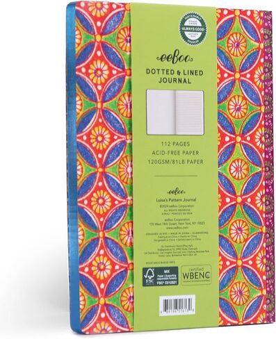 eeBoo Piece & Love: Barn Owl Gilded Journal - Hardcover Adult Diary Book, Journaling & Sketching, 112 Dotted & Lined Pages, 81lb Acid-Free Paper in Saudi Arabia