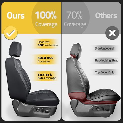 for Chevy Silverado Seat Covers, 2024 Chevy Silverado 1500 Accessories, Black, fit 2nd Row Without Seatback Storage in Saudi Arabia