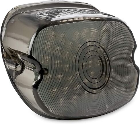 Smoke Integrated LED Taillight w/Turn Signals Compatible with Harley Davidson Dyna Super Glide, Electra Glide, Sportster, Softail, Road King, Fat Boy, V-Rod 1999-2019 (Check Description For Fitment) in Kuwait