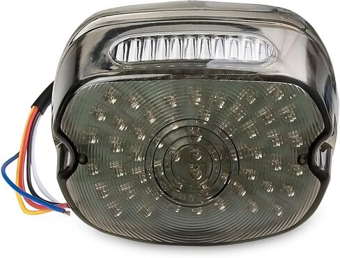 Smoke Integrated LED Taillight w/Turn Signals Compatible with Harley Davidson Dyna Super Glide, Electra Glide, Sportster, Softail, Road King, Fat Boy, V-Rod 1999-2019 (Check Description For Fitment) in Kuwait