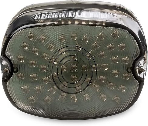 Smoke Integrated LED Taillight w/Turn Signals Compatible with Harley Davidson Dyna Super Glide, Electra Glide, Sportster, Softail, Road King, Fat Boy, V-Rod 1999-2019 (Check Description For Fitment) in Kuwait