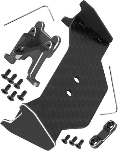 أجزاء ترقية جناح الذيل من ألياف الكربون RC/جناح الألومنيوم لعربة السباق 1/24 Micro-B 2S 2WD RTR (LOS00007، تيتانيوم (LOS-1771، LOS-1770) in Saudi Arabia