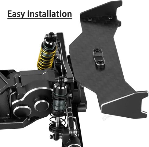 أجزاء ترقية جناح الذيل من ألياف الكربون RC/جناح الألومنيوم لعربة السباق 1/24 Micro-B 2S 2WD RTR (LOS00007، تيتانيوم (LOS-1771، LOS-1770) in Saudi Arabia