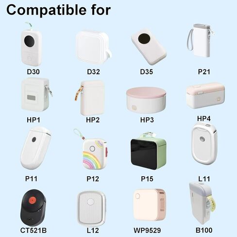 شريط ملصقات D30، [220 ملصق/لفة × 3] شريط ملصقات حراري 12 مم × 40 مم، إعادة تعبئة شريط صانع الملصقات 0.47 بوصة × 1.57 بوصة، ملصقات حرارية مقاومة للطقس ومقاومة للتمزق متوافقة مع Phomemo D30/A30، Nelko P21 in Kuwait