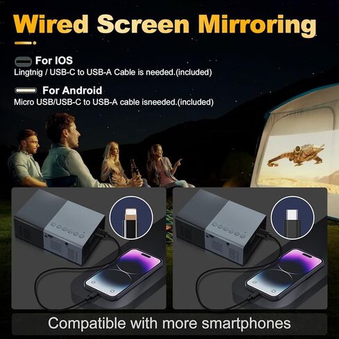 Mini Projector, Small Portable Projector .Suitable for children's gifts Video Projector, indoor video movies, and games. with Remote Control.Compatible for Smartphone, Laptop, PC(J9-B) in Kuwait