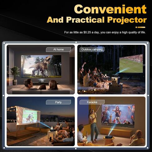 Mini Projector, Small Portable Projector .Suitable for children's gifts Video Projector, indoor video movies, and games. with Remote Control.Compatible for Smartphone, Laptop, PC(J9-B) in Kuwait