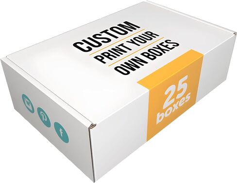 9x6x3 in. Custom Mailer Boxes (25 Pack) - Printed Packaging with Logo for Small Business and Subscription Services in Saudi Arabia