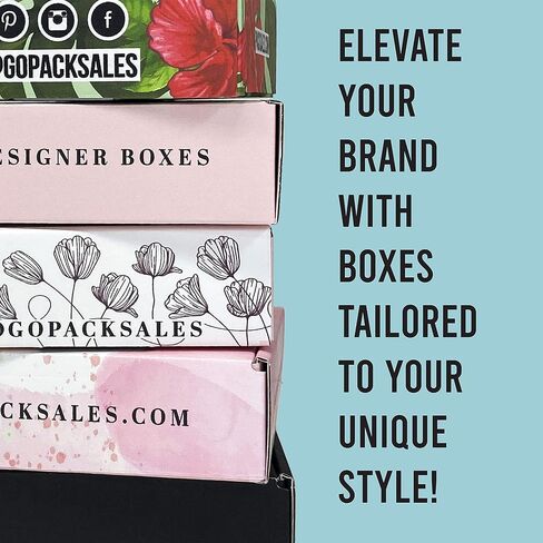 9x6x3 in. Custom Mailer Boxes (25 Pack) - Printed Packaging with Logo for Small Business and Subscription Services in Saudi Arabia