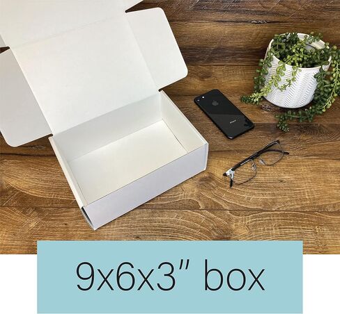 9x6x3 in. Custom Mailer Boxes (25 Pack) - Printed Packaging with Logo for Small Business and Subscription Services in Saudi Arabia