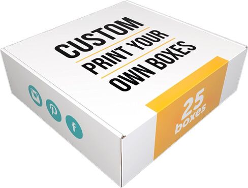 9x6x3 in. Custom Mailer Boxes (25 Pack) - Printed Packaging with Logo for Small Business and Subscription Services in Saudi Arabia
