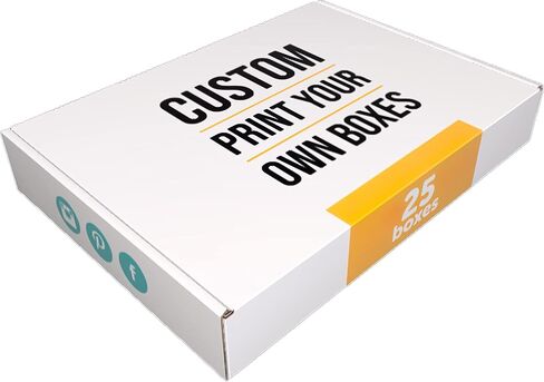 9x6x3 in. Custom Mailer Boxes (25 Pack) - Printed Packaging with Logo for Small Business and Subscription Services in Saudi Arabia