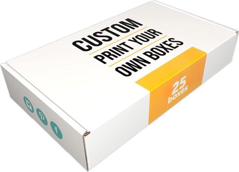 9x6x3 in. Custom Mailer Boxes (25 Pack) - Printed Packaging with Logo for Small Business and Subscription Services in Saudi Arabia