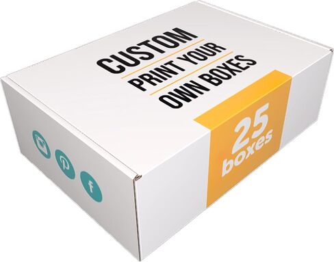 9x6x3 in. Custom Mailer Boxes (25 Pack) - Printed Packaging with Logo for Small Business and Subscription Services in Saudi Arabia