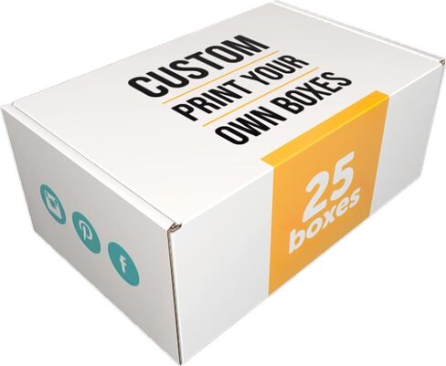 9x6x3 in. Custom Mailer Boxes (25 Pack) - Printed Packaging with Logo for Small Business and Subscription Services in Saudi Arabia